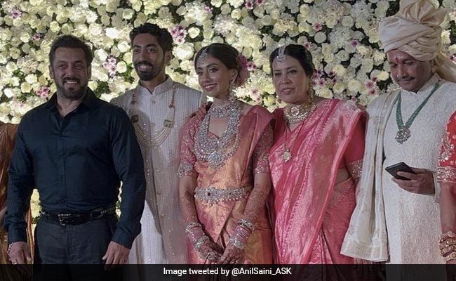 Viral: Pics Of Salman Khan At Pooja Hegde's Brother's Wedding