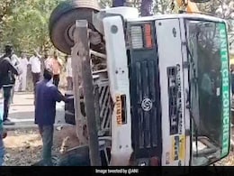 Speeding Truck Overturns, Crushes Car In Bengaluru; 2 Killed Speeding Truck Overturns, Crushes Car In Bengaluru; 2 Killed