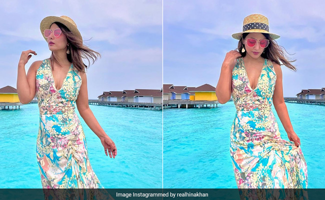Hina Khan's Vibrant Maxi Dress Gets A "Perfect Place" In Our Beach Closet