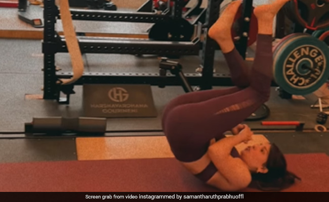 जिम में एक्सरसाइज़ करते हुए सामंथा का वीडियो तहलका मचा रहा है, यूजर्स बोले- Queen is Back