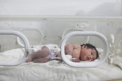 Newborn, With Umbilical Cord Still Tied, Pulled Out From Rubble In Syria Newborn, With Umbilical Cord Still Tied, Pulled Out From Rubble In Syria