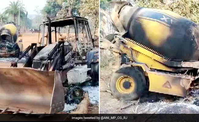 Maoists Set Vehicles, Construction Machinery On Fire In Chhattisgarh: Cops