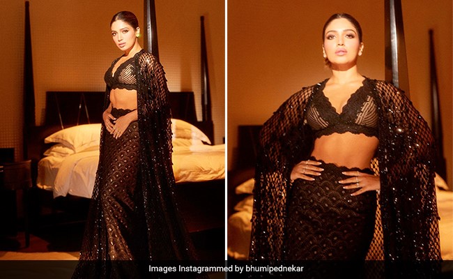Bhumi Pednekar's Black <i>Lehenga</i> Is Perfect For Your Next Cocktail Party