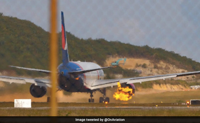Watch: Russian Plane's Engine Catches Fire During Take-off With Over 300 People Onboard