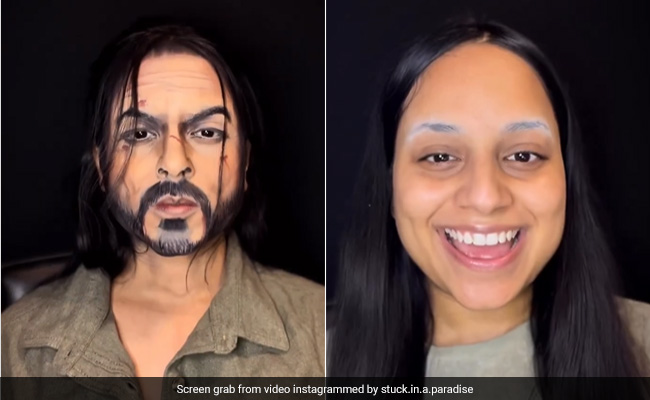 Watch: Make-Up Artist's Transformation Into Shah Rukh Khan's <i>'Pathaan'</i> Look Impresses Internet
