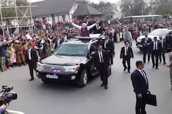 PM's Roadshow In Shillong Ahead Of Meghalaya Polls PM's Roadshow In Shillong Ahead Of Meghalaya Polls