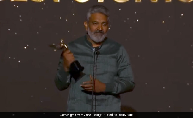 Viral: <i>RRR</i> Director SS Rajamouli's Acceptance Speech At Hollywood Critics Association Awards