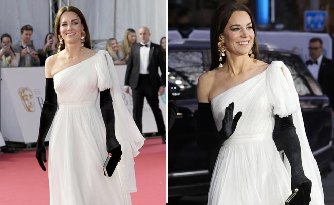 Princess Of Wales Kate Middleton's White Alexander McQueen Gown Works Twice As Hard On The Red Carpet