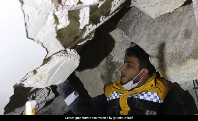 Video: Rescuer 'Calmly' Saves Girl Trapped Under Debris In Syria