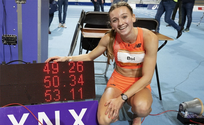 Dutch Runner Breaks 41-Year-Old World Women's Indoor 400 Metres Record