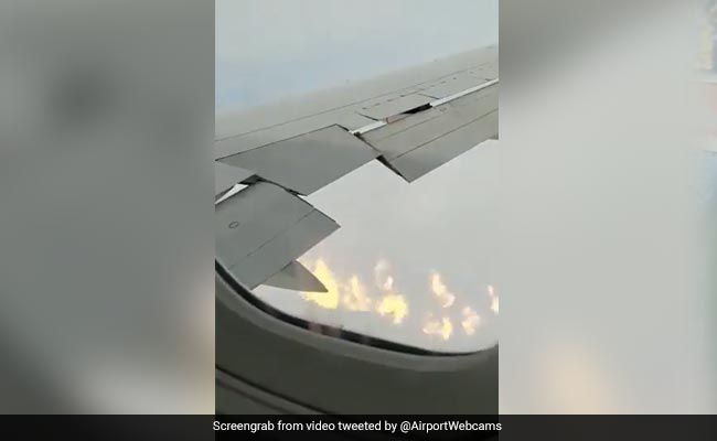 Watch: Delta Airlines Flight Makes Emergency Landing In Scotland As Flames Shoot From Wing