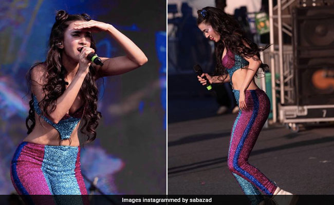 Saba Azad's Glittering Cutout Jumpsuit Defines What Cheery Concert Style Really Is