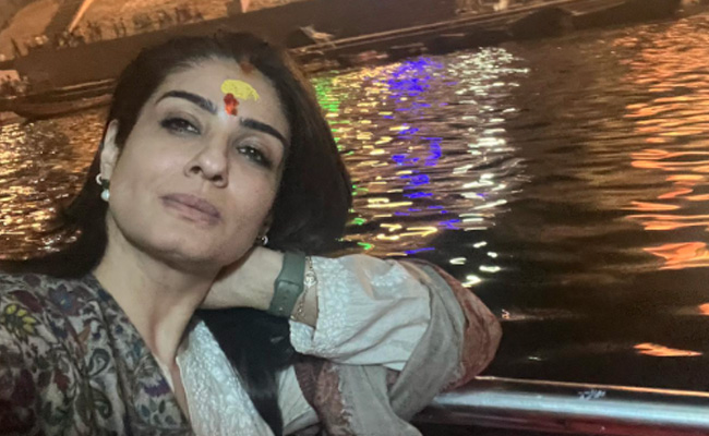Raveena Tandon Spends A Day in Kashi, Reliving Late Father's Memories- "A Send Off Papa"