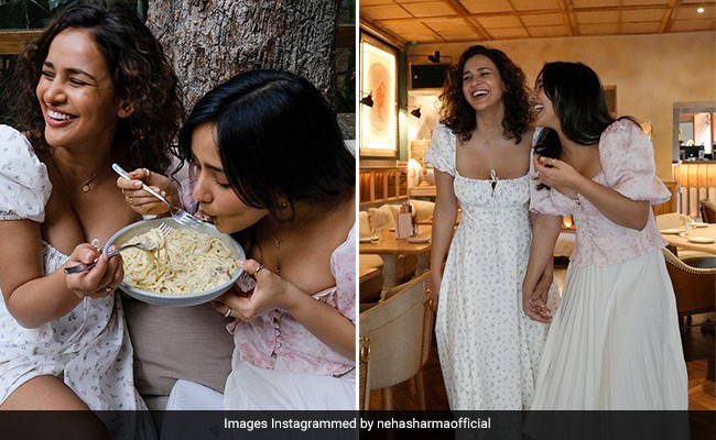 Neha Sharma And Aisha Sharma's Breezy Floral Looks Scream Spring Style From A Mile Away