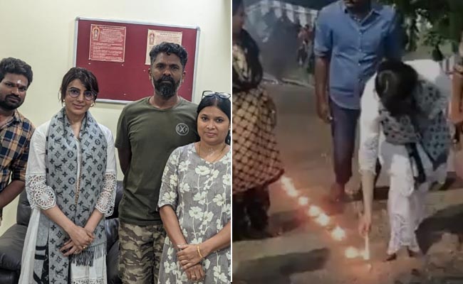 Viral: Samantha Ruth Prabhu, Battling Myositis, Climbs 600 Steps To Temple
