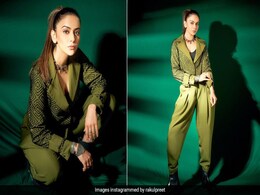 Power Dressing Gets The Rakul Preet Singh Fashion Treatment In A Stunning Olive Pantsuit Power Dressing Gets The Rakul Preet Singh Fashion Treatment In A Stunning Olive Pantsuit