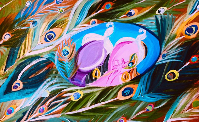 "कृष्णा: द एल्यूरर" विषय पर चित्रों की प्रदर्शनी