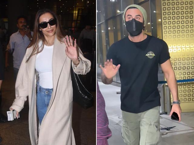 Malaika Arora And Ranbir Kapoor Clicked At The Airport