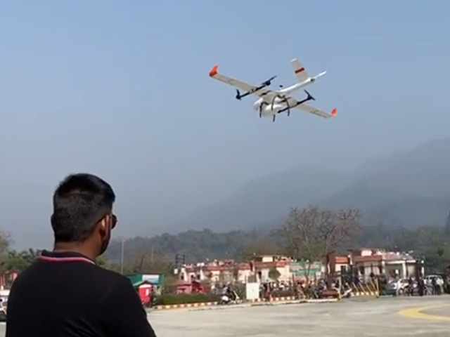 Watch: Drone Airlifts Medicines In Uttarakhand, Covers 40 Km In 30 Minutes
