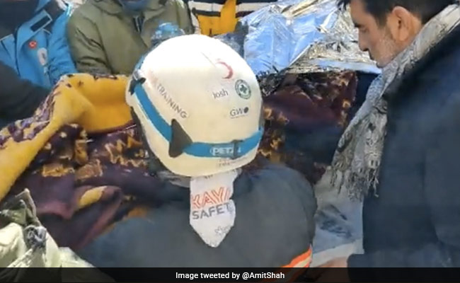 "Proud Of Our NDRF": Amit Shah On Indian Rescuers Saving Girl In Turkey