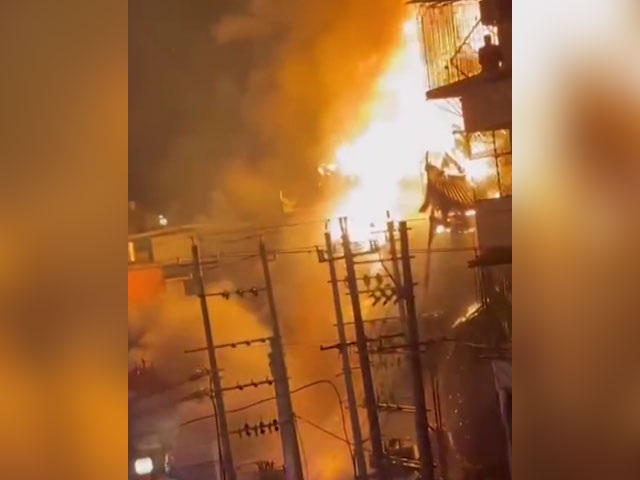 Watch: Temple Roof Collapses As Fire Erupts During A Play In China