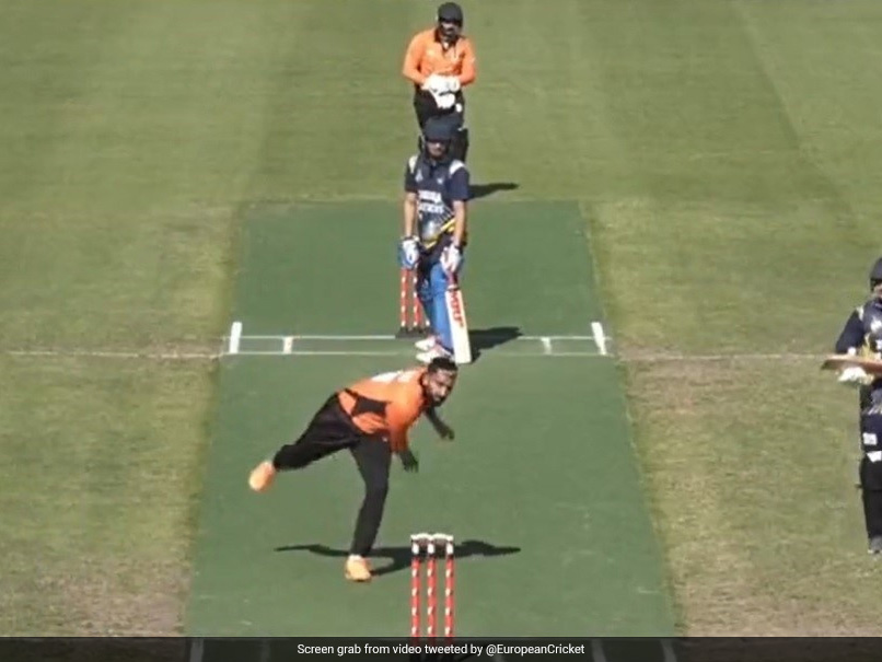 Watch: Bowler Hilariously Misses Run Out Attempt, Batters Make Merry In European Cricket Series