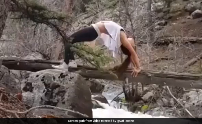 Woman Falls Into River While Attempting Yoga Pose, Old Video Is Viral