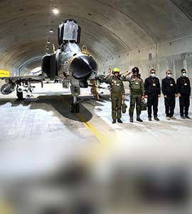 Iran Unveils Underground Air Force Base Codenamed 'Eagle 44'