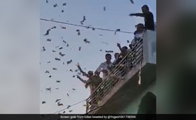 Watch: Former Sarpanch Showers Cash At Wedding Event In Gujarat