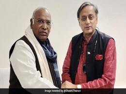 Shashi Tharoor Meets Congress Chief M Kharge Days Ahead Of Party Meet Shashi Tharoor Meets Congress Chief M Kharge Days Ahead Of Party Meet