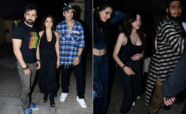 At Akshay Kumar-Emraan Hashmi's <i>Selfiee</i> Screening, Twinkle's Niece Naomika, Karan Johar And Others