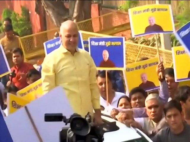 Manish Sisodia Leaves For CBI Headquarters