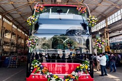 A Glimpse Of Mumbai's New Electric AC Double-Decker Bus A Glimpse Of Mumbai's New Electric AC Double-Decker Bus