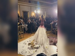 Watch: Model Walks Ramp While Dragging Tablecloth At Copenhagen Fashion Week Watch: Model Walks Ramp While Dragging Tablecloth At Copenhagen Fashion Week