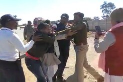 Video: Madhya Pradesh Cop Thrashes Man For Recording His Video Video: Madhya Pradesh Cop Thrashes Man For Recording His Video