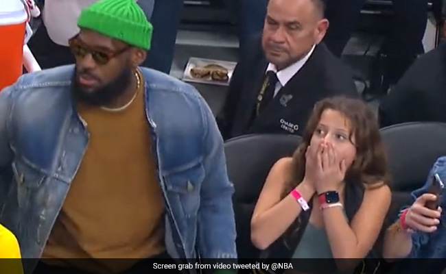 Watch: Young Girl's Priceless Reaction When LeBron James Sits Next To Her