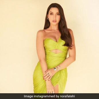 Nora Fatehi's Lime Green Dress Makes A Fresh New Start To Spring Day  Dressing