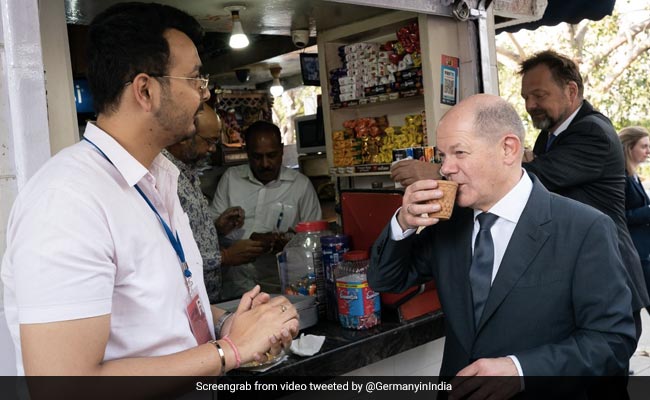 German Chancellor Relishes 'Delicious' Tea In Delhi's Chanakyapuri: ''True Taste Of India''