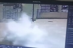 Video: Masked Man Throws 2 Bombs At University In Madhya Pradesh Video: Masked Man Throws 2 Bombs At University In Madhya Pradesh