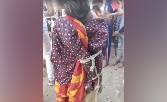 On Camera, Elderly Woman's Hands Tied, Thrashed In Madhya Pradesh