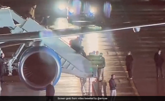 Watch: Person Falls Down US Jet Stairs In Poland, Internet Asks Who Is It