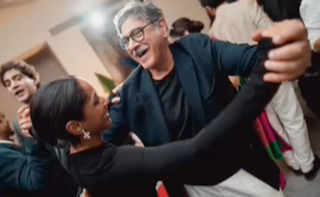 Just Masaba Gupta Dancing With Stepdad Vivek Mehra At Her Post-Wedding Party