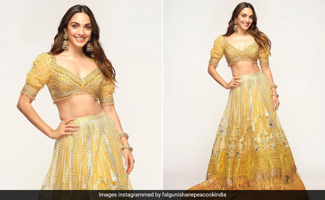 Kiara Advani Makes Her Own Sunshine In A Stunning Falguni Shane Peacock Yellow Ombre <i>Lehenga</i>