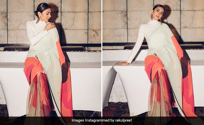 The Breezy Pleated <i>Saree</i> Is A Bollywood Springtime Favourite Even For Rakul Preet Singh Now