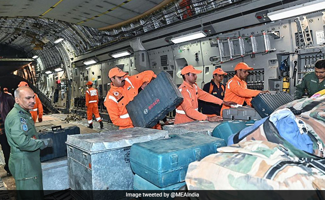 India Sends First Consignment Of Relief Material To Earthquake-Hit Turkey