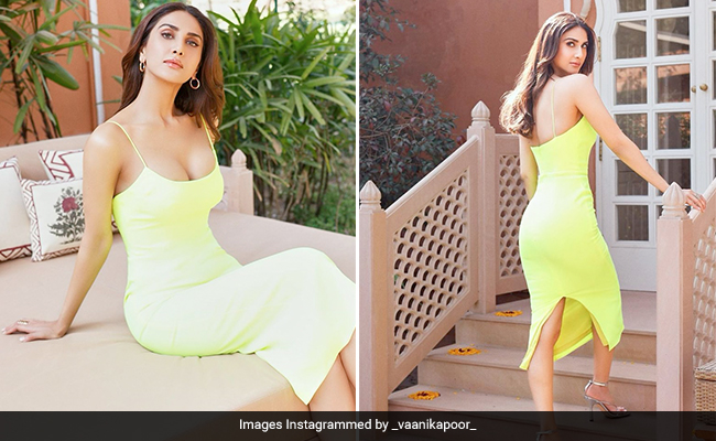 Too Bad That Vaani Kapoor's Neon Bodycon Dress On A Sunny Afternoon Didn't Come With Sunglasses