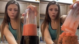 Viral: Woman Spills Tomato Puree All Over Mixer Grinder; Internet Is In Splits