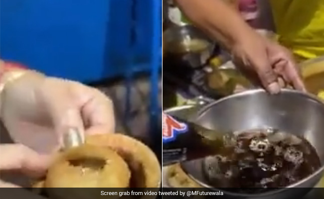Watch: Pani Puri Served With 'Thums Up' Is The Latest Addition To Bizarre Fusion Food