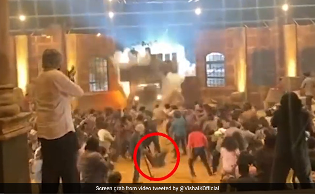 The Frightening Moment Actor Vishal Was Almost Hit By A Truck On Set