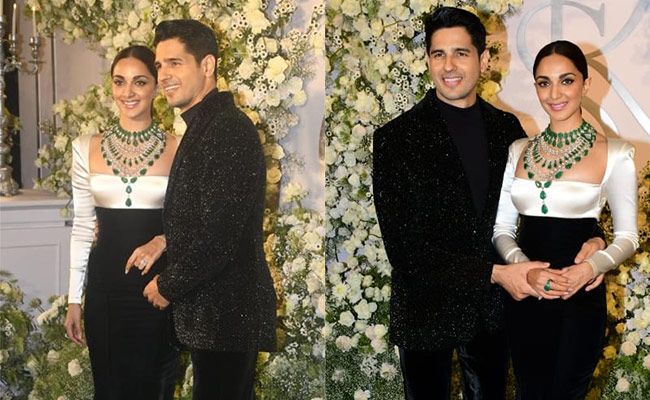 Kiara Advani And Sidharth Malhotra Bring Old World Glam For Their Wedding Reception